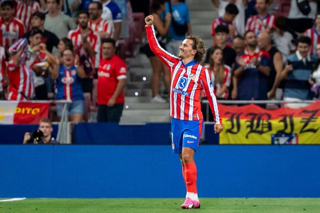 Griezmann celebra su gol en el Atlético de Madrid-Girona (FOTO: Cordón Press).