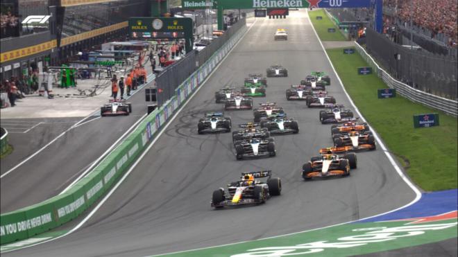 Salida del Gran Premio de Países Bajos (Foto: F1).