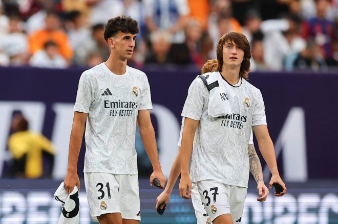 Jacobo Ramón y Joan Martínez, en la pretemporada del Real Madrid (Foto: Cordon Press).