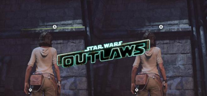 Las diferencias con y sin la pintura amarilla en Star Wars Outlaws