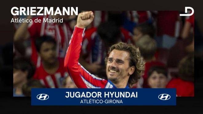 Griezmann, Hyundai del Atlético-Girona.