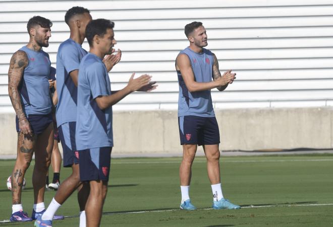 Imagen del entrenamiento del Sevilla FC (foto: Kiko Hurtado).