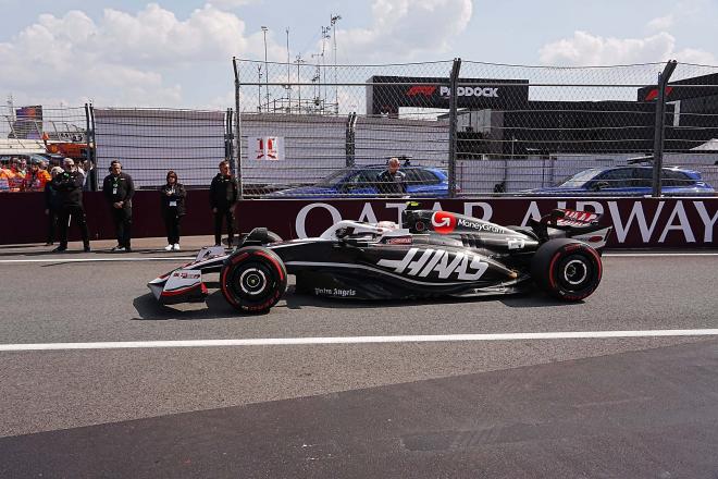 Coche de Haas durante el GP de Países Bajos (Foto: @HaasF1Team)