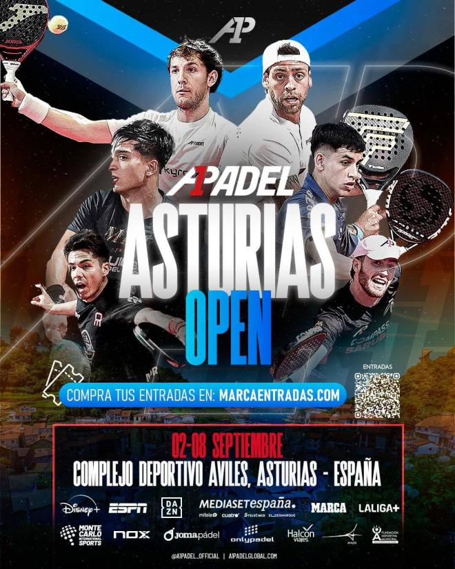 Cartel del Asturias Open (@A1PadelOfficial)