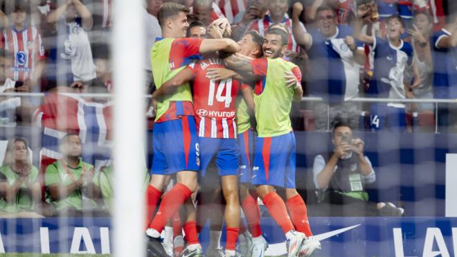 La celebración del gol de Marcos Llorente (Fuente: Cordon Press)