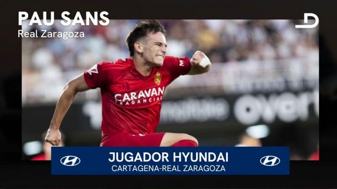 Pau Sans, Jugador Hyundai del Cartagena - Zaragoza.