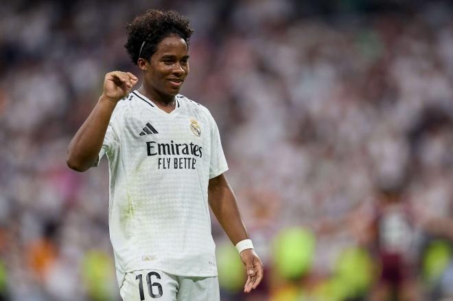 Endric celebra su gol en el Real Valladolid-Real Madrid (FOTO: Cordón Press).