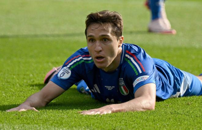 Federico Chiesa, en un partido con Italia (FOTO: Cordón Press).