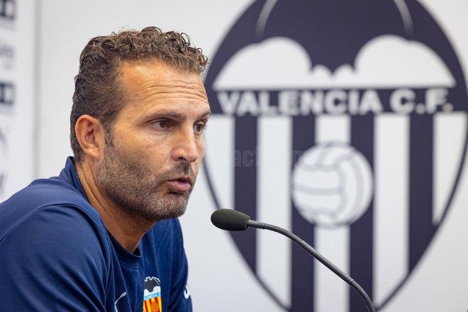 Rubén Baraja, en rueda de prensa