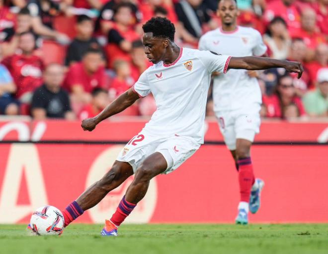 Sambi Lokonga, ante el Mallorca (Foto: SFC).