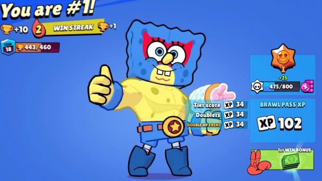 El Primo Bob Esponja, rey de la nueva temporada de Brawl Stars