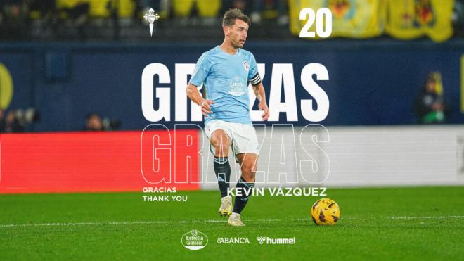 Despedida de Kevin Vázquez (Foto: RC Celta).