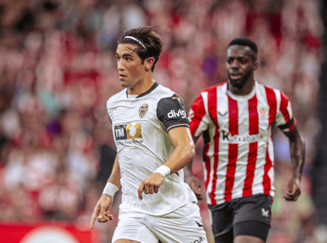 Jesús Vázquez ante el Athletic