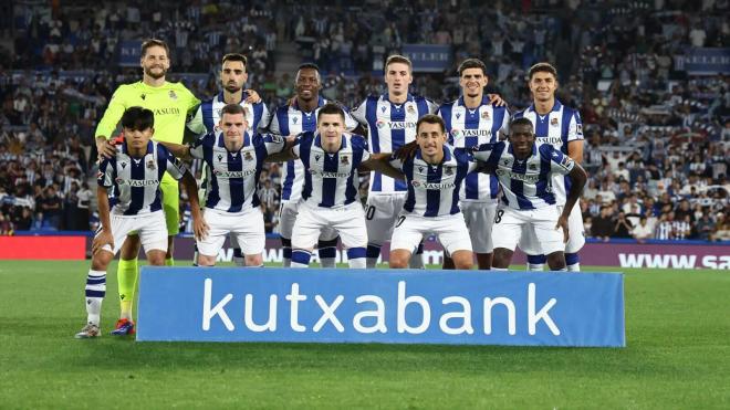 Once de la Real frente al Alavés (Foto: Real Sociedad).