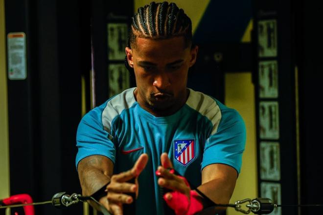 Marcos Paulo entrenando con el Atlético (Foto: ATM)