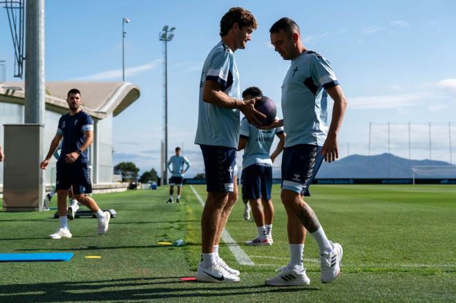 Marcos Alonso con Iago Aspas (Foto: RC Celta).