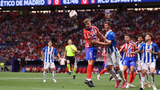 El Atlético de Madrid en el partido contra el Espanyol (EuropaPress)