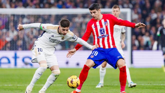 Álvaro Morata, durante el Real Madrid-Atlético de Madrid de la pasada temporada (foto: Cordon Pre