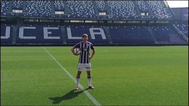 Presentación de Mario Martín con el Real Valladolid