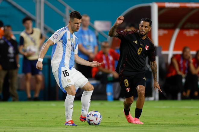 Giovani Lo Celso con la selección de Argentina (foto: Cordón Press).