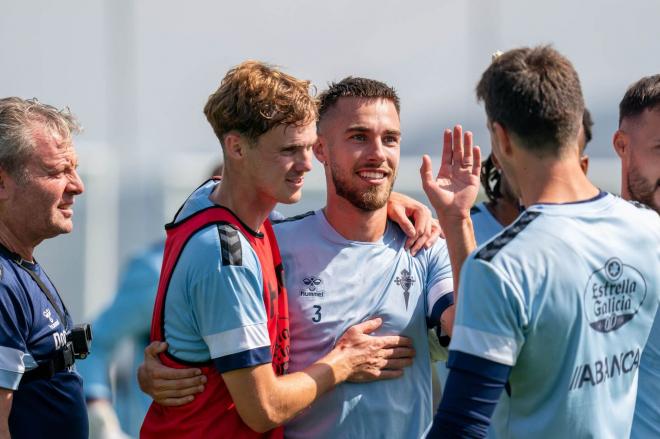 Felicitaciones a Mingueza por su convocatoria con la selección (Foto: RC Celta).