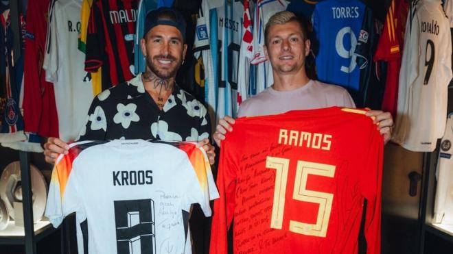 Sergio Ramos y Toni Kroos en su reencuentro (Instagram: @sergioramos)