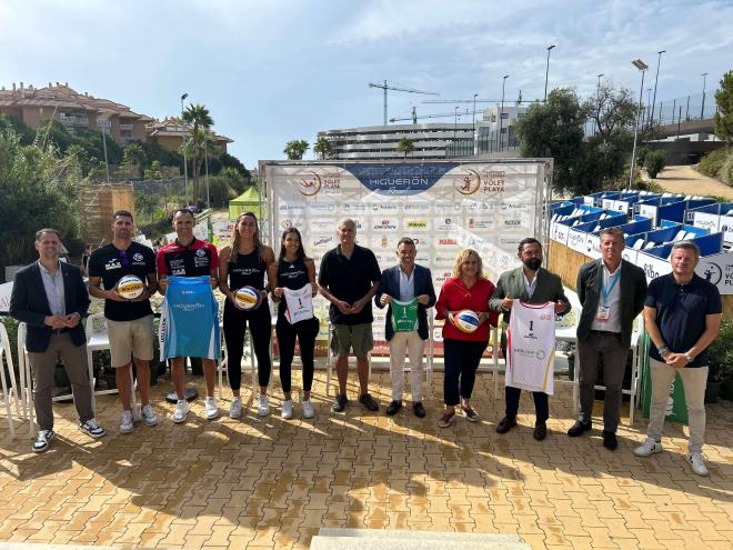 Presentación del Campeonato de España de Vóley Playa en Fuengirola.