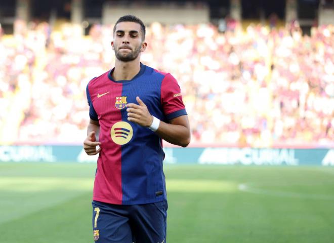 Ferran Torres, en un partido del Barcelona (Foto: Cordon Press).