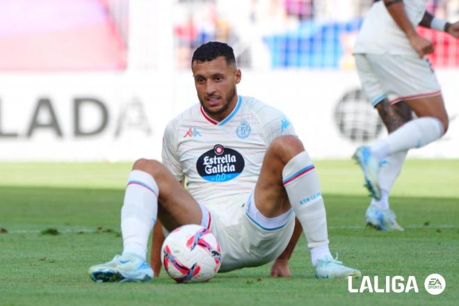 Amallah, en el Barcelona - Real Valladolid.