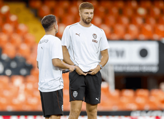 Maximiliano Caufriez en Mestalla