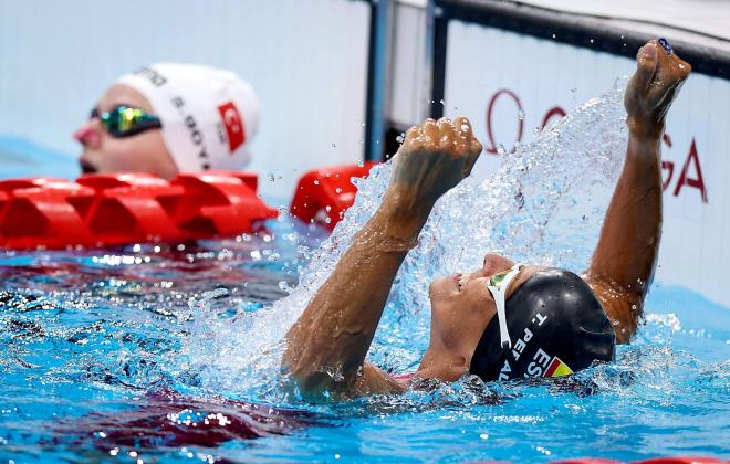 Teresa Perales consiguió medalla en Pekín, Río y Tokio, y ha repetido en París (foto: Cordon Press).