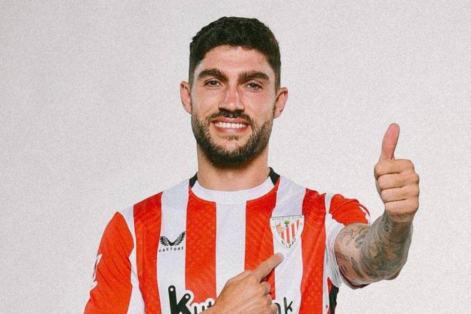 Unai Núñez, satisfecho con volver al Athletic y estar de nuevo en Lezama con Ernesto Valverde (Foto: Athletic Club).