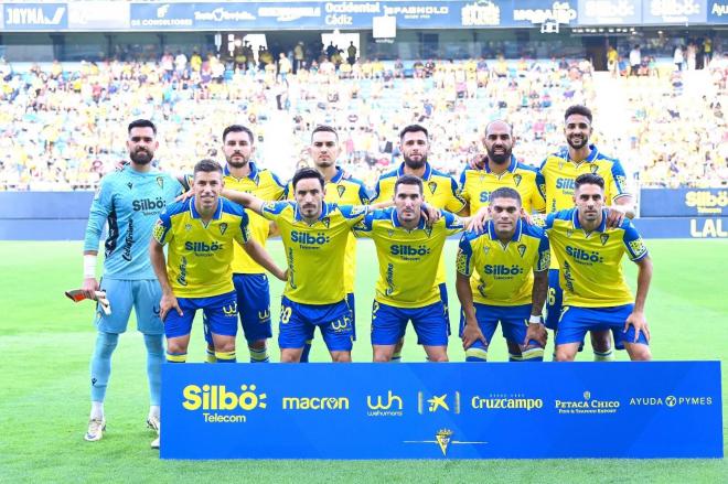 Once inicial del Cádiz frente al Tenerife (Foto: Cádiz CF).