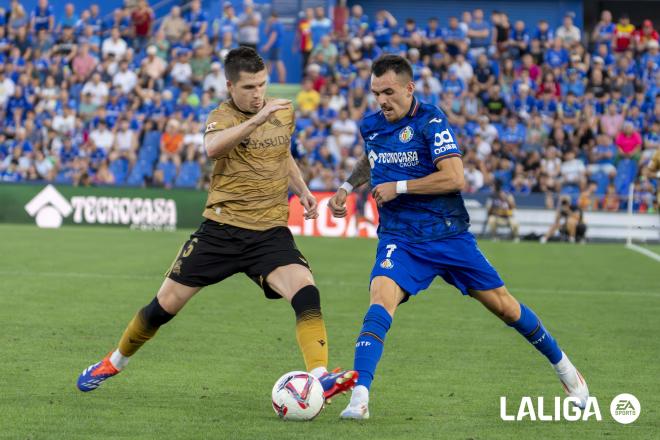 Igor Zubeldia estrenó el sexto cambio en el Getafe - Real Sociedad (Foto: LALIGA).