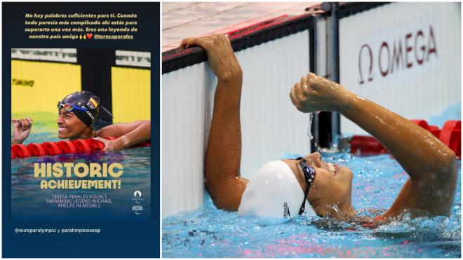 Carolina Marín había felicitado antes a Teresa Perales por su medalla.