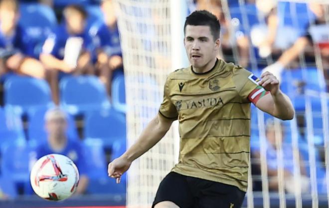 Igor Zubeldia, ante el Getafe (Foto: Real Sociedad).