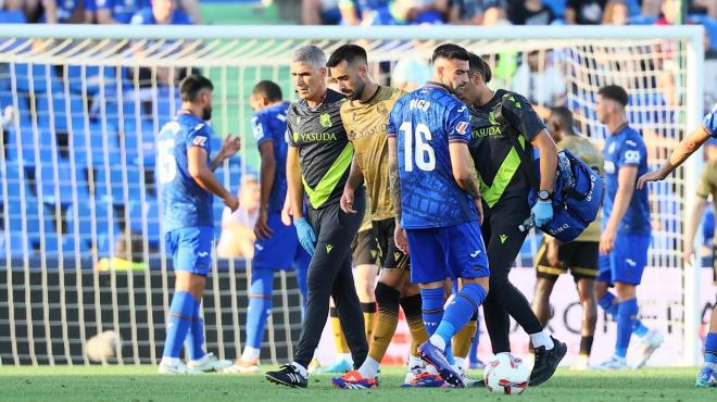 Brais Méndez, lesionado ante el Getafe (Foto: Real Sociedad).