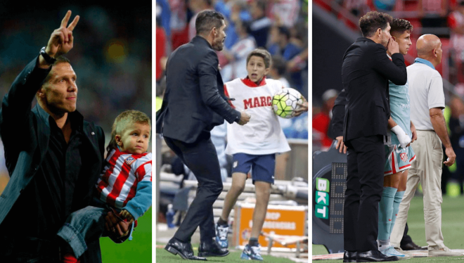 La evolución de Diego Pablo y Giuliano Simeone en el Atlético.