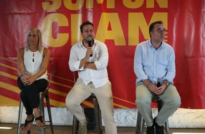 Los líderes de la plataforma 'Som un clam'.