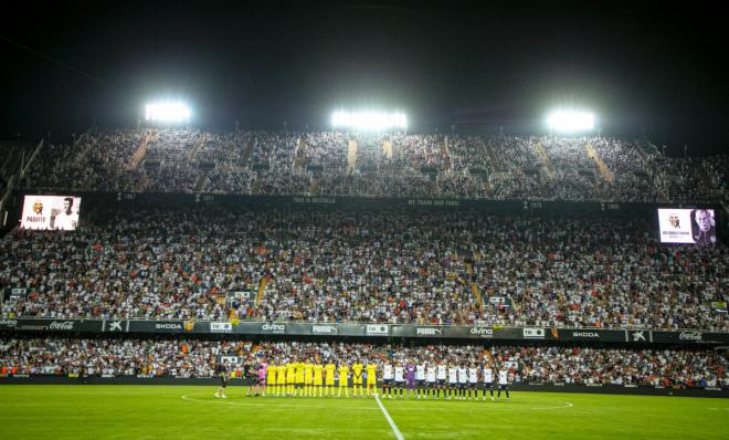 Mestalla, ante el Villarreal CF (Foto: Valencia CF).