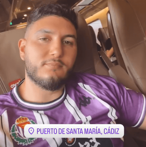 Omar Montes con la camiseta del Real Valladolid (Foto: Instagram).