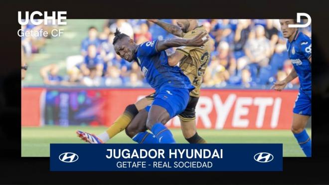 Uche, jugador Hyundai en Getafe.