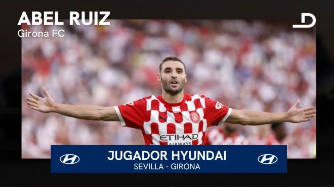 Abel Ruiz, Jugador Hyundai del Sevilla-Girona.