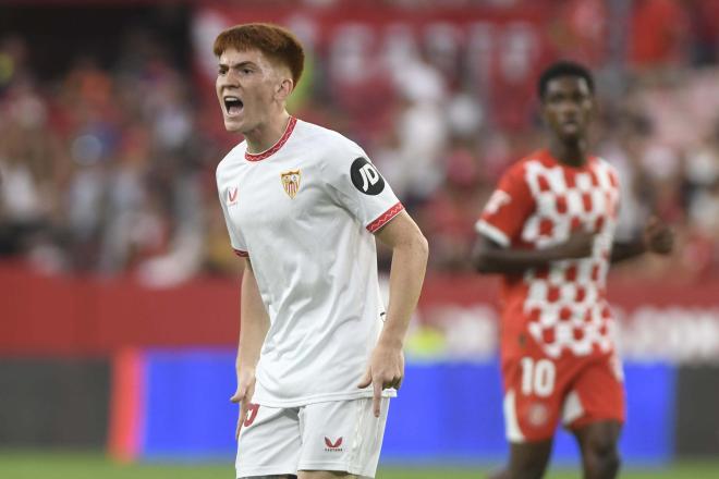 Valentín Barco, ante el Girona (Foto: Kiko Hurtado).