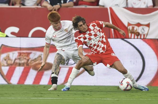 Valentín Barco, ante el Girona (Foto: Kiko Hurtado).