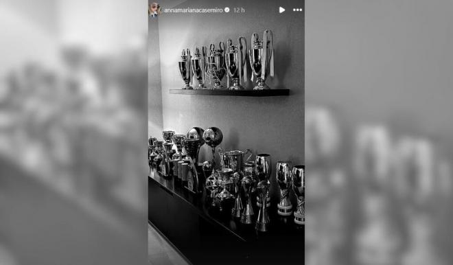 La sala de trofeos particular de Casemiro (Foto: @annamarianacasemiro)