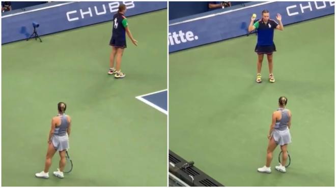 El gesto de Yulia Putintseva con una recogepelotas en el US Open