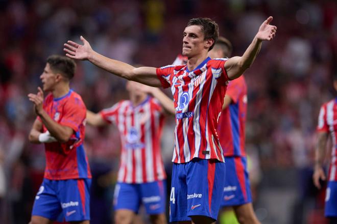 Robin Le Normand, tras un partido con el Atlético de Madrid (Foto: Cordon Press).