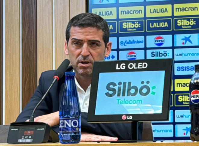 Juanjo Lorenzo en su rueda de prensa (Foto: Cristo García).