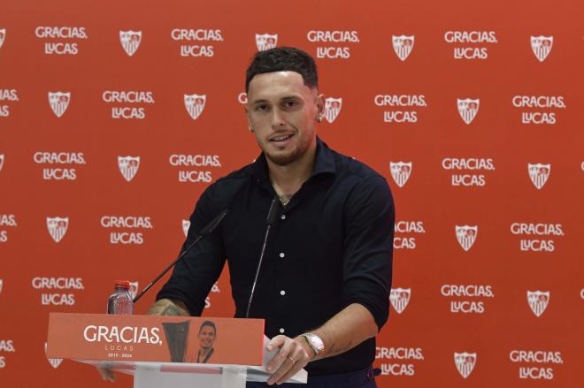 Lucas Ocampos, durante su discurso (foto: Kiko Hurtado).